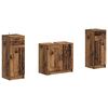 vidaXL Juego de gabinete de ba&ntilde;o de 2 piezas UTRECHT Madera envejecida