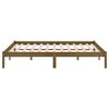vidaXL Estructura cama sin colch&oacute;n madera maciza marr&oacute;n miel 200x200cm