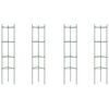 vidaXL Tutores para tomates 4 unidades acero y PP 154 cm