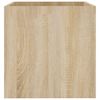 vidaXL Jardinera roble Sonoma 40x40x40 cm madera de ingeniería