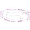 vidaXL Cama tipo Box Spring Gris Oscuro y 140 x 200 cm Tela de Pana