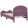 vidaXL Cama para niños con cabecero Morado 80 x 160 cm Terciopelo
