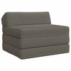 vidaXL Sof&aacute; Cama Plegable Gris Claro 200 x 70 x 10 cm Tela de Pana