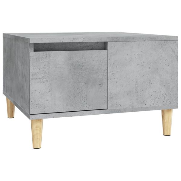 vidaXL Mesa de centro madera contrachapada gris hormig&oacute;n 55x55x36,5 cm