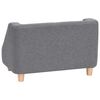 vidaXL Sofá para perros de lino gris 60x37x39 cm