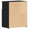 vidaXL Mesita de Noche con caj&oacute;n 2 pcs Roble Negro 50 x 32 x 60cm