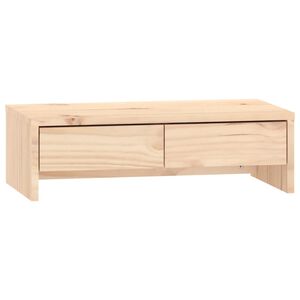 vidaXL Soporte para monitor madera maciza de pino 50x27x15 cm