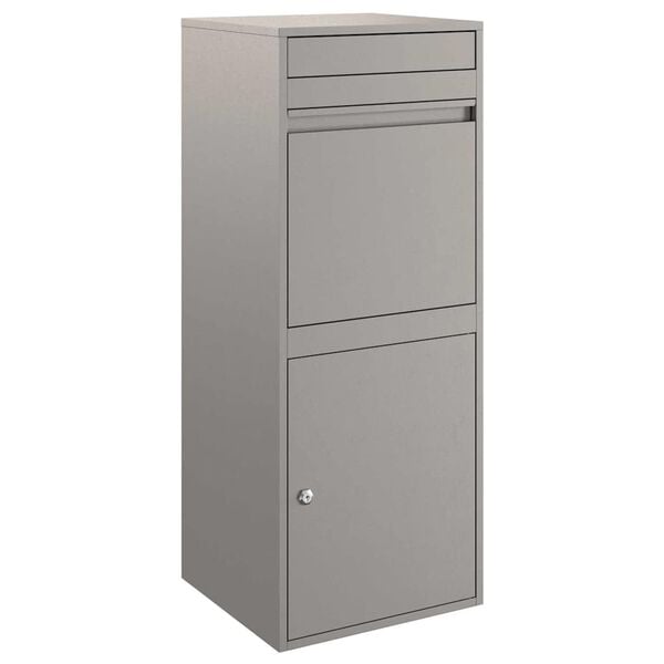 vidaXL Caja de entrega de paquetes con puerta Oxidado 41 x 38 x 103 cm