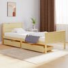 vidaXL Estructura de cama con 2 cajones madera maciza pino 90x200 cm