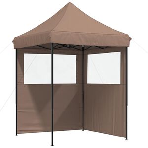 vidaXL Carpa de Fiesta 200 x 200 x 306 cm Marr&oacute;n Tela Oxford