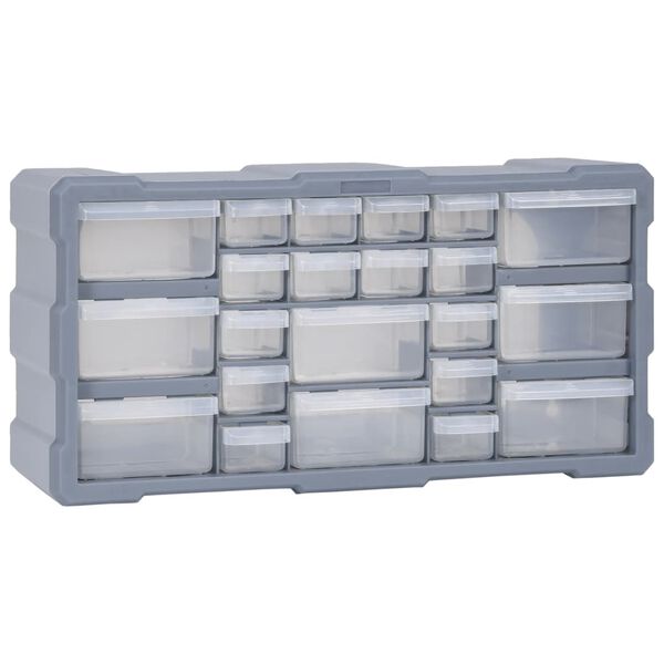 vidaXL Organizador multicajones con 22 cajones 49x16x25,5 cm