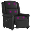 vidaXL Sill&oacute;n reclinable de masaje el&eacute;ctrico negro brillante