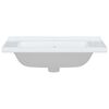 vidaXL Lavabo de ba&ntilde;o rectangular cer&aacute;mica blanco 71x48x19,5 cm