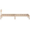 vidaXL Estructura de cama sin colch&oacute;n madera maciza 90x200 cm