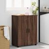 vidaXL Gabinete de Ba&ntilde;o con puerta Roble Marr&oacute;n 60 x 35 x 80 cm