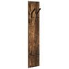 vidaXL Perchero de pared Roble ahumado 20 x 1,5 x 100 cm