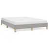 vidaXL Cama sin colch&oacute;n tela gris claro 140x190 cm
