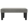vidaXL Banco de terciopelo gris claro 70x30x30 cm