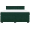 vidaXL Cama box spring con colch&oacute;n terciopelo verde oscuro 180x200 cm