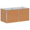 vidaXL Arriate elevado Marr&oacute;n Claro 160 x 80 x 77 cm Acero Galvanizado