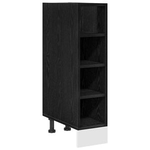 vidaXL Gabinete Base de Cocina Roble negro 20 x 44,5 x 81,5 cm