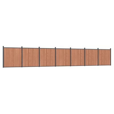 vidaXL Panel de valla WPC marrón 1218x186 cm