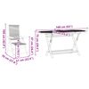 vidaXL Conjunto de Comedor de Jardín 5 pcs Beige