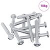 vidaXL Tornillo 1800 uds. Plateado M6 x 50 mm Acero