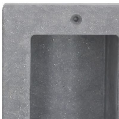vidaXL Hornacina de ducha con 2 compartimentos gris mate 41x51x10 cm
