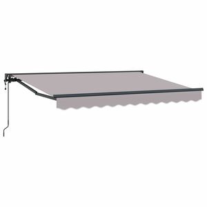 vidaXL Toldo Retr&aacute;ctil El&eacute;ctrico Gris Claro 3,5 x 2 m