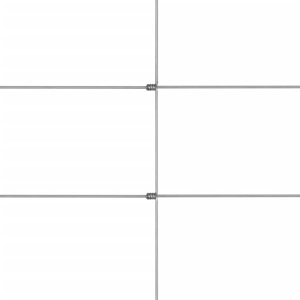 vidaXL Valla de jard&iacute;n de acero galvanizado plateado 50x1,6 m