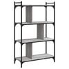 vidaXL Librer&iacute;a 4 estantes madera ingenier&iacute;a gris Sonoma 76x32x123 cm