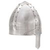 vidaXL R&eacute;plica de casco de caballero medieval antiguo LARP acero plata