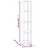 vidaXL Estanter&iacute;a madera maciza de teca 35x30x168 cm