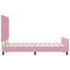 vidaXL Cama tipo Box Spring con cabecera Rosa 140 x 200 cm Terciopelo