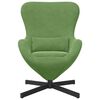 vidaXL Sill&oacute;n huevo Verde claro 63 x 73 x 90 cm Terciopelo