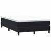 vidaXL Cama box spring con colch&oacute;n terciopelo negro 120x220 cm