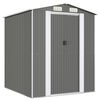vidaXL Cobertizo de jard&iacute;n acero galvanizado gris claro 192x191x223 cm