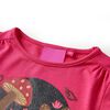 Camiseta infantil de manga larga rosa brillante 116
