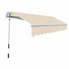 vidaXL Toldo plegable de operaci&oacute;n manual 300 cm crema