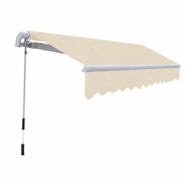 vidaXL Toldo plegable de operaci&oacute;n manual 300 cm crema