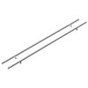 vidaXL Manija de armario 2 uds. Plateado 800 mm Acero inoxidable