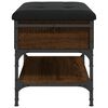 vidaXL Banco zapatero madera de ingenier&iacute;a marr&oacute;n roble 62x42x45 cm