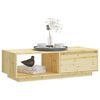 vidaXL Mesa de centro de madera maciza de abeto 110x50x33,5 cm