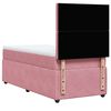 vidaXL Cama box spring con colch&oacute;n terciopelo rosa 90x200 cm