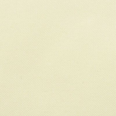 vidaXL Toldo de vela rectangular tela Oxford color crema 2,5x4 m
