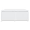 vidaXL Mesa de centro madera contrachapada blanco 80x80x31 cm