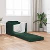 vidaXL Sof&aacute; cama 60cm Verde oscuro Terciopelo
