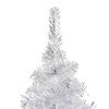 vidaXL &Aacute;rbol de Navidad preiluminado con luces y bolas plateado 180 cm