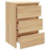 vidaXL Mesita de noche madera contrachapada roble Sonoma 40x35x62,5cm